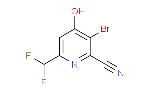 3-Bromo-2-cyano-6-(difluoromethyl)-4-hydroxypyridine