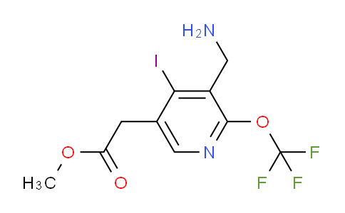Methyl 3-(aminomethyl)-4-iodo-2-(trifluoromethoxy)pyridine-5-acetate