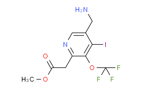 Methyl 5-(aminomethyl)-4-iodo-3-(trifluoromethoxy)pyridine-2-acetate