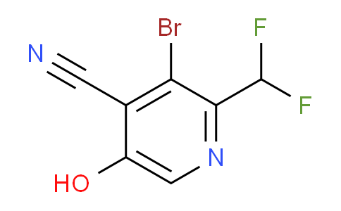 3-Bromo-4-cyano-2-(difluoromethyl)-5-hydroxypyridine