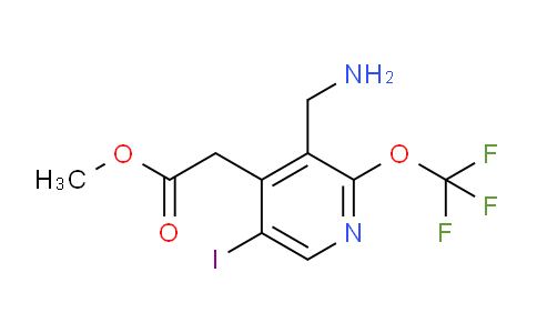 Methyl 3-(aminomethyl)-5-iodo-2-(trifluoromethoxy)pyridine-4-acetate