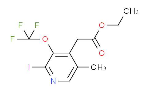 AM154821 | 1804775-85-6 | Ethyl 2-iodo-5-methyl-3-(trifluoromethoxy)pyridine-4-acetate