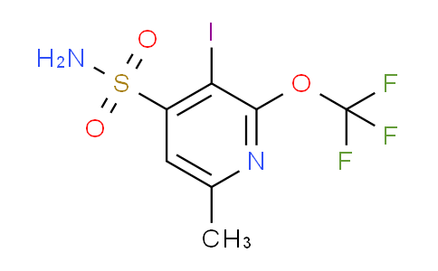 3-Iodo-6-methyl-2-(trifluoromethoxy)pyridine-4-sulfonamide