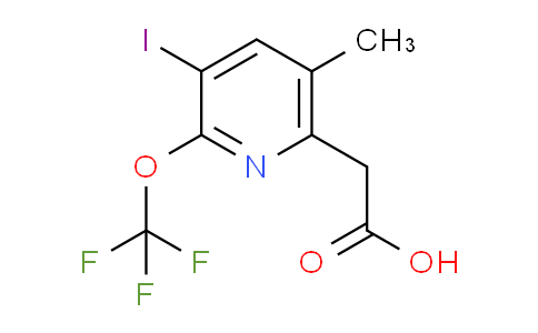 3-Iodo-5-methyl-2-(trifluoromethoxy)pyridine-6-acetic acid