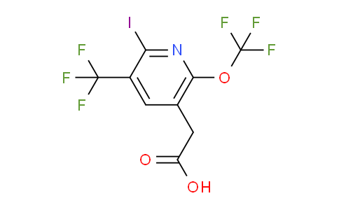 2-Iodo-6-(trifluoromethoxy)-3-(trifluoromethyl)pyridine-5-acetic acid