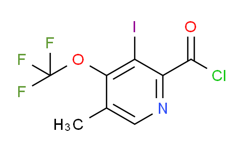 3-Iodo-5-methyl-4-(trifluoromethoxy)pyridine-2-carbonyl chloride