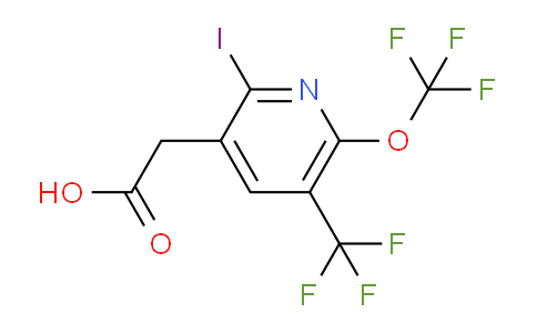 2-Iodo-6-(trifluoromethoxy)-5-(trifluoromethyl)pyridine-3-acetic acid