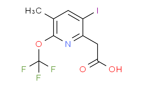 3-Iodo-5-methyl-6-(trifluoromethoxy)pyridine-2-acetic acid