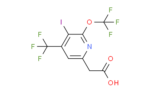 3-Iodo-2-(trifluoromethoxy)-4-(trifluoromethyl)pyridine-6-acetic acid