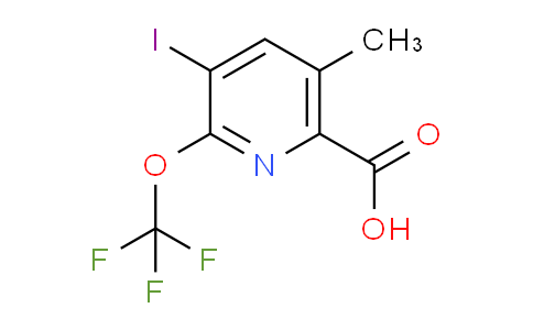 3-Iodo-5-methyl-2-(trifluoromethoxy)pyridine-6-carboxylic acid