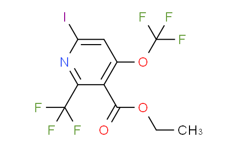 Ethyl 6-iodo-4-(trifluoromethoxy)-2-(trifluoromethyl)pyridine-3-carboxylate