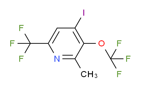 AM155080 | 1804349-88-9 | 4-Iodo-2-methyl-3-(trifluoromethoxy)-6-(trifluoromethyl)pyridine