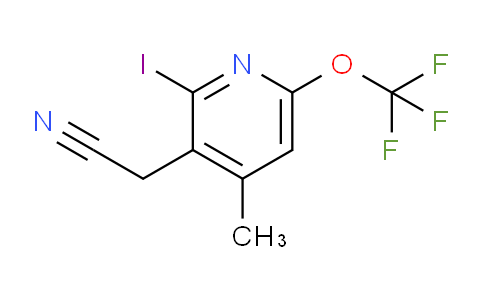 AM155094 | 1804793-92-7 | 2-Iodo-4-methyl-6-(trifluoromethoxy)pyridine-3-acetonitrile