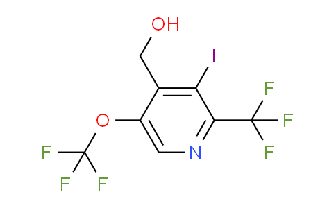 3-Iodo-5-(trifluoromethoxy)-2-(trifluoromethyl)pyridine-4-methanol