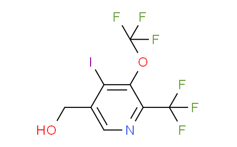 4-Iodo-3-(trifluoromethoxy)-2-(trifluoromethyl)pyridine-5-methanol