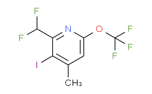 2-(Difluoromethyl)-3-iodo-4-methyl-6-(trifluoromethoxy)pyridine