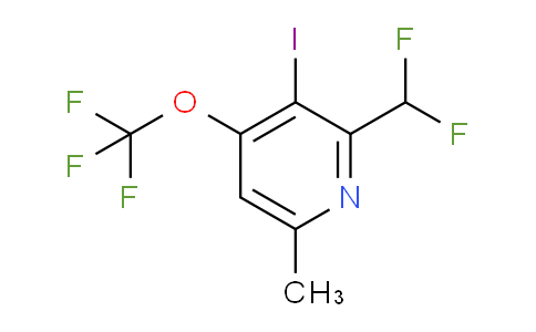 2-(Difluoromethyl)-3-iodo-6-methyl-4-(trifluoromethoxy)pyridine