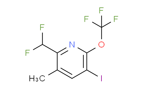 2-(Difluoromethyl)-5-iodo-3-methyl-6-(trifluoromethoxy)pyridine
