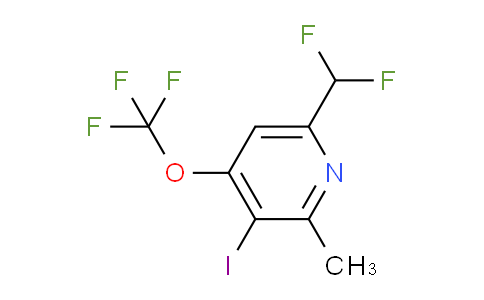 6-(Difluoromethyl)-3-iodo-2-methyl-4-(trifluoromethoxy)pyridine