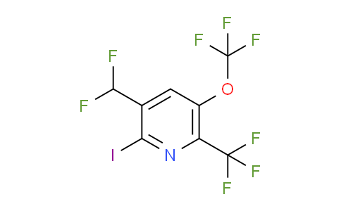 3-(Difluoromethyl)-2-iodo-5-(trifluoromethoxy)-6-(trifluoromethyl)pyridine