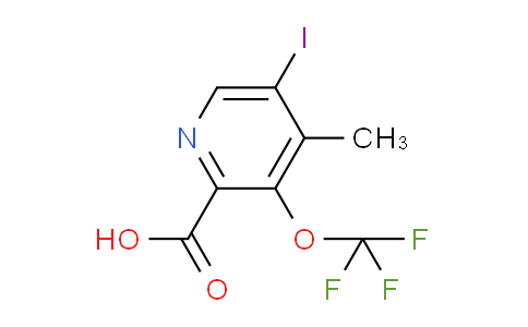 5-Iodo-4-methyl-3-(trifluoromethoxy)pyridine-2-carboxylic acid