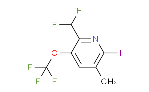 2-(Difluoromethyl)-6-iodo-5-methyl-3-(trifluoromethoxy)pyridine