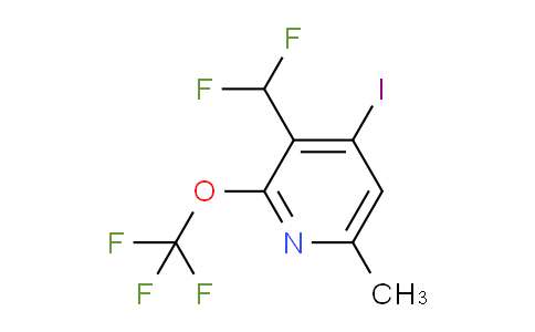 3-(Difluoromethyl)-4-iodo-6-methyl-2-(trifluoromethoxy)pyridine