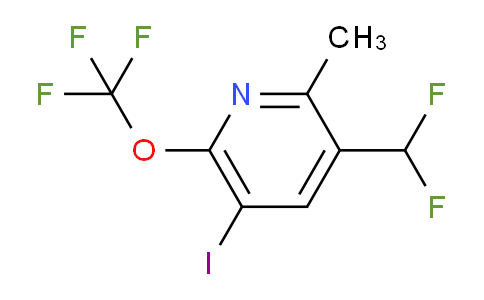 3-(Difluoromethyl)-5-iodo-2-methyl-6-(trifluoromethoxy)pyridine