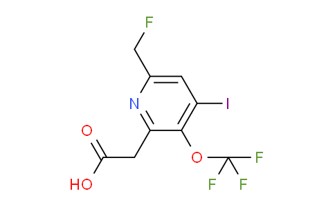 6-(Fluoromethyl)-4-iodo-3-(trifluoromethoxy)pyridine-2-acetic acid
