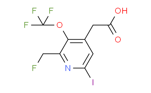 2-(Fluoromethyl)-6-iodo-3-(trifluoromethoxy)pyridine-4-acetic acid