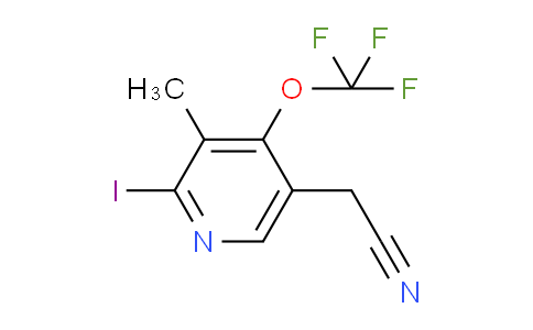 2-Iodo-3-methyl-4-(trifluoromethoxy)pyridine-5-acetonitrile