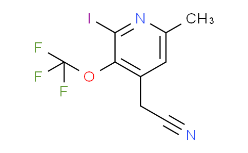 AM155233 | 1804793-98-3 | 2-Iodo-6-methyl-3-(trifluoromethoxy)pyridine-4-acetonitrile