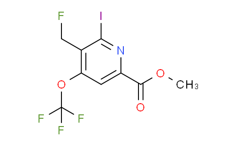 Methyl 3-(fluoromethyl)-2-iodo-4-(trifluoromethoxy)pyridine-6-carboxylate