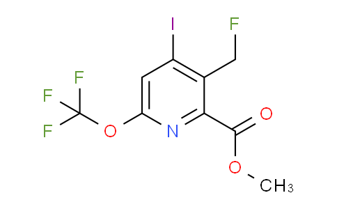 Methyl 3-(fluoromethyl)-4-iodo-6-(trifluoromethoxy)pyridine-2-carboxylate