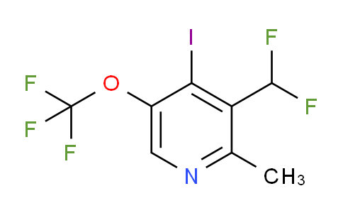 3-(Difluoromethyl)-4-iodo-2-methyl-5-(trifluoromethoxy)pyridine