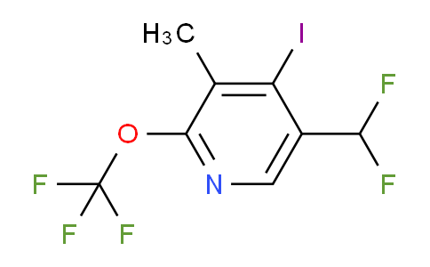 5-(Difluoromethyl)-4-iodo-3-methyl-2-(trifluoromethoxy)pyridine