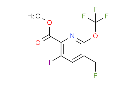 Methyl 3-(fluoromethyl)-5-iodo-2-(trifluoromethoxy)pyridine-6-carboxylate