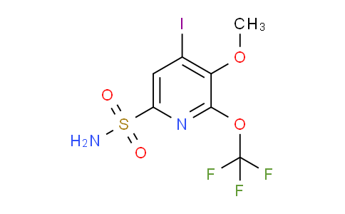 4-Iodo-3-methoxy-2-(trifluoromethoxy)pyridine-6-sulfonamide