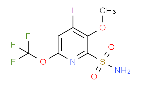 4-Iodo-3-methoxy-6-(trifluoromethoxy)pyridine-2-sulfonamide
