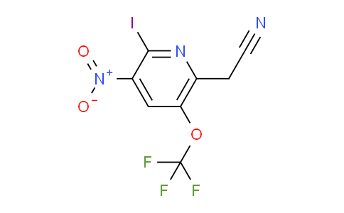 AM155396 | 1804348-16-0 | 2-Iodo-3-nitro-5-(trifluoromethoxy)pyridine-6-acetonitrile