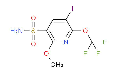 3-Iodo-6-methoxy-2-(trifluoromethoxy)pyridine-5-sulfonamide