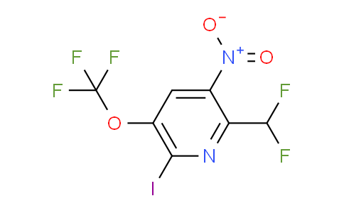2-(Difluoromethyl)-6-iodo-3-nitro-5-(trifluoromethoxy)pyridine