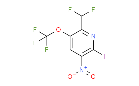 2-(Difluoromethyl)-6-iodo-5-nitro-3-(trifluoromethoxy)pyridine