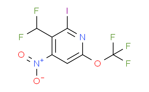 3-(Difluoromethyl)-2-iodo-4-nitro-6-(trifluoromethoxy)pyridine