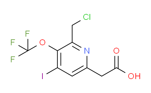 2-(Chloromethyl)-4-iodo-3-(trifluoromethoxy)pyridine-6-acetic acid