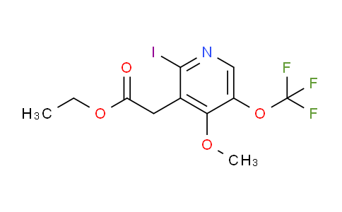 Ethyl 2-iodo-4-methoxy-5-(trifluoromethoxy)pyridine-3-acetate