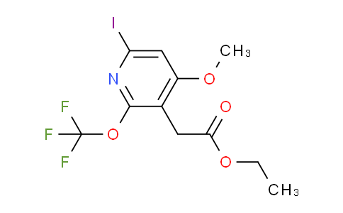 Ethyl 6-iodo-4-methoxy-2-(trifluoromethoxy)pyridine-3-acetate
