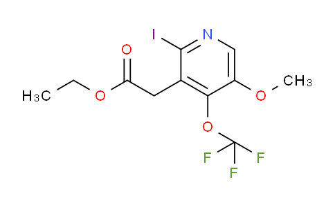 Ethyl 2-iodo-5-methoxy-4-(trifluoromethoxy)pyridine-3-acetate