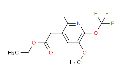 Ethyl 2-iodo-5-methoxy-6-(trifluoromethoxy)pyridine-3-acetate