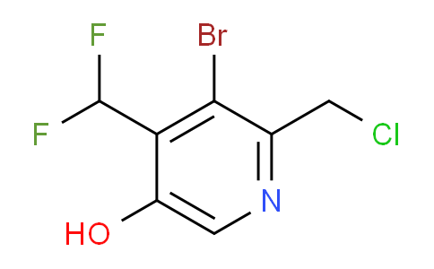 AM15551 | 1805368-72-2 | 3-Bromo-2-(chloromethyl)-4-(difluoromethyl)-5-hydroxypyridine
